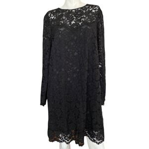 H&M Black Lace Retro Style Dress SIze 12